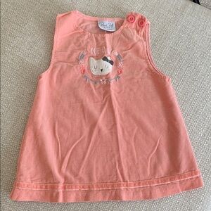 Peach Kids Sleeveless Top